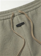 Fear of God - Straight-Leg Logo-Appliquéd Wool-Fleece Trousers - Brown