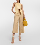 Loewe - Anagram cropped cotton-blend pants