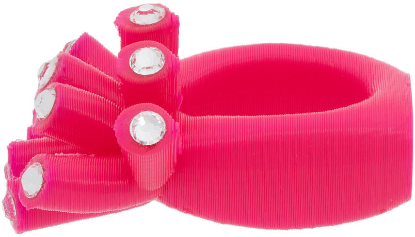 Roussey SSENSE Exclusive Pink 3D-Printed Sis Ring
