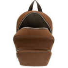 Boss Brown Leather Crosstown Backpack