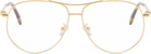 Fendi Gold Fendigraphy Glasses