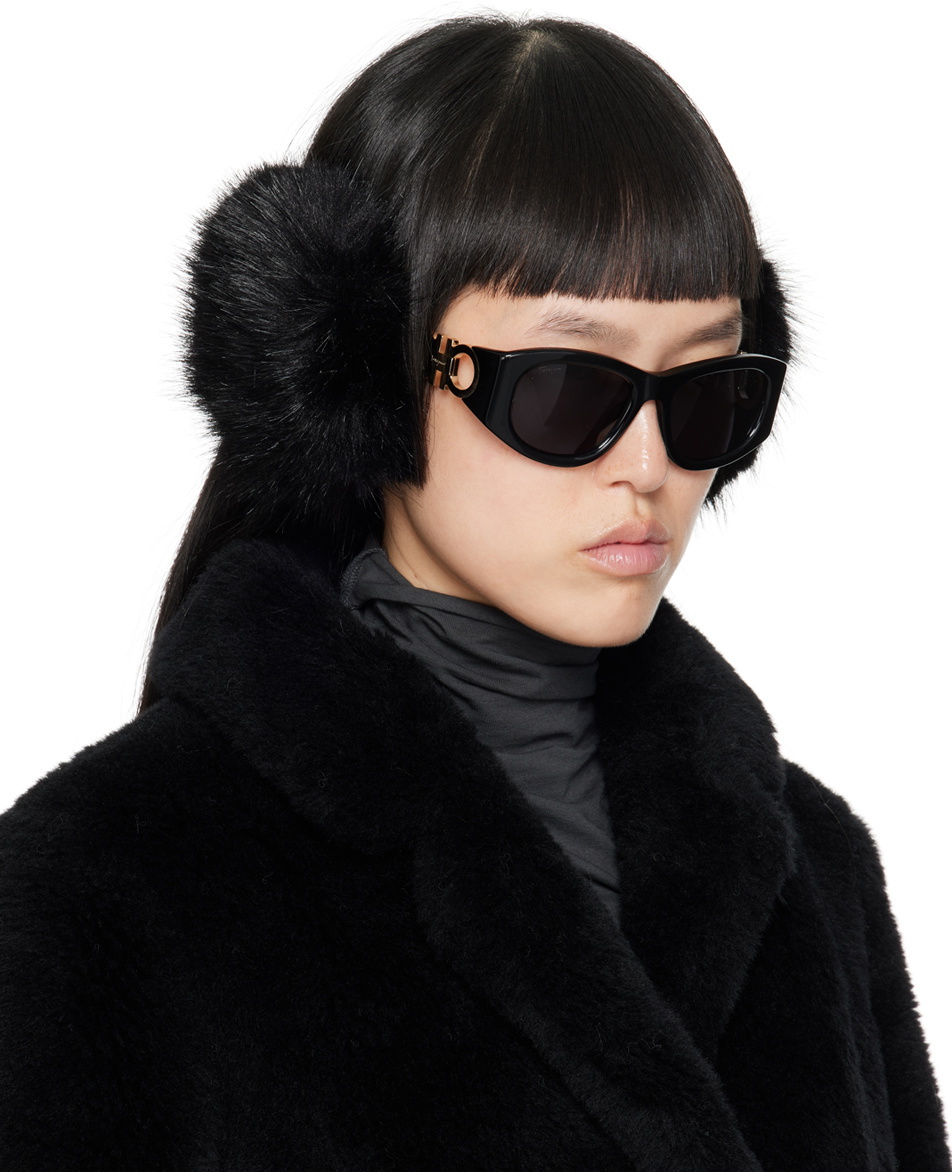 Ernest W. Baker Black Faux-Fur Ear Warmers