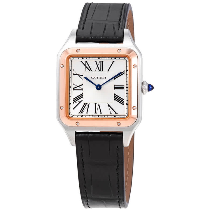 Photo: Cartier Santos-Dumont Large Silver Dial Watch W2SA0011