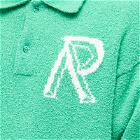 Represent Men's Initial Boucle Polo Shirt in Island Green