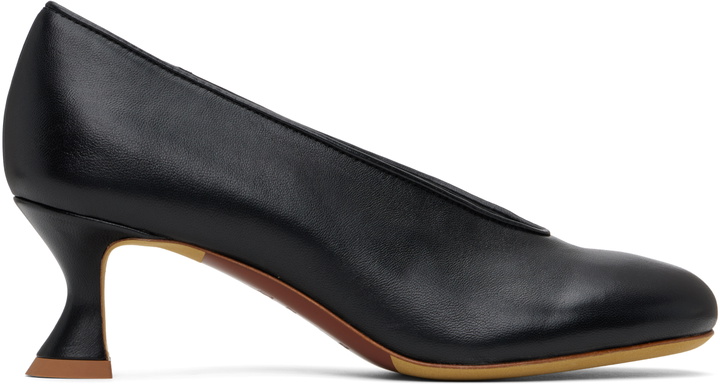 Photo: Moschino Black Duck Leather Heels