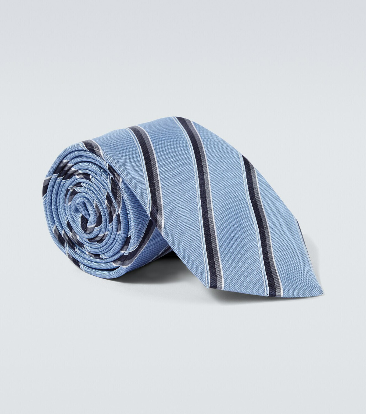 Canali Striped silk tie