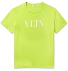 Valentino - Logo-Print Cotton-Jersey T-Shirt - Green