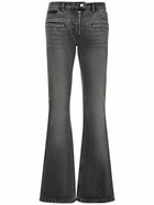 COURREGES - Zipped Denim Bootcut Jeans