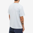 Armor-Lux Men's Fine Stripe T-Shirt in Cloud/White