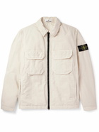 Stone Island - Logo-Appliquéd Twill Overshirt - White