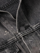 John Elliott - Thumper Type III Distressed Paint-Splattered Selvedge Denim Trucker Jacket - Gray