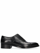 TOM FORD - Claydon Burnished Leather Lace-up Shoes