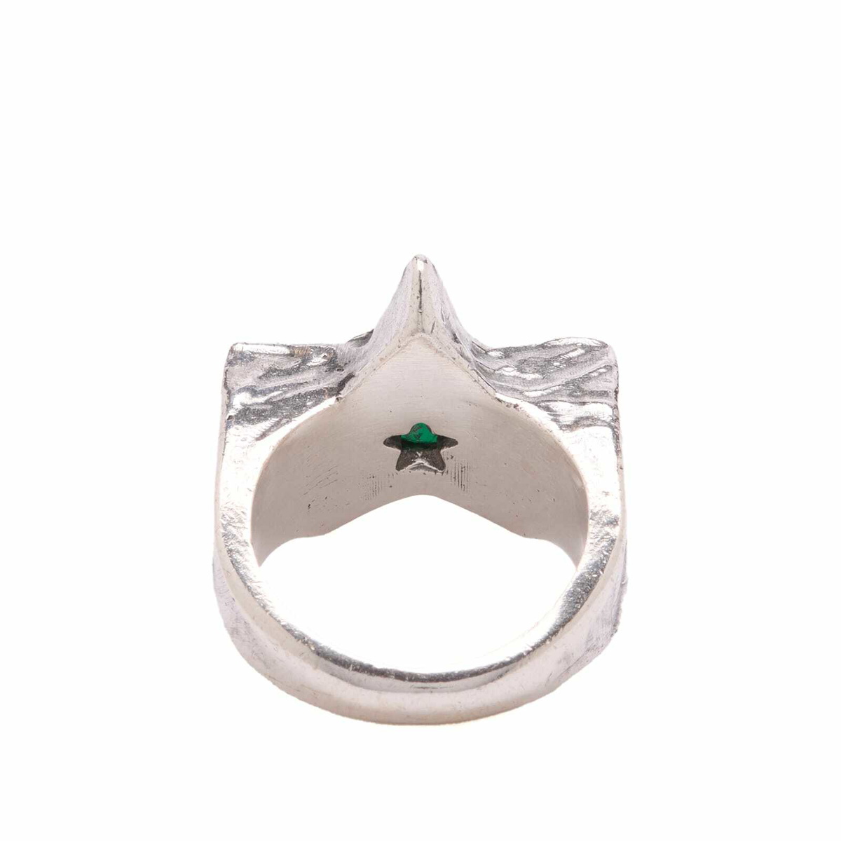 TwoJeys Men's Bomba Ring in Silver/Green