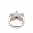 TwoJeys Men's Bomba Ring in Silver/Green