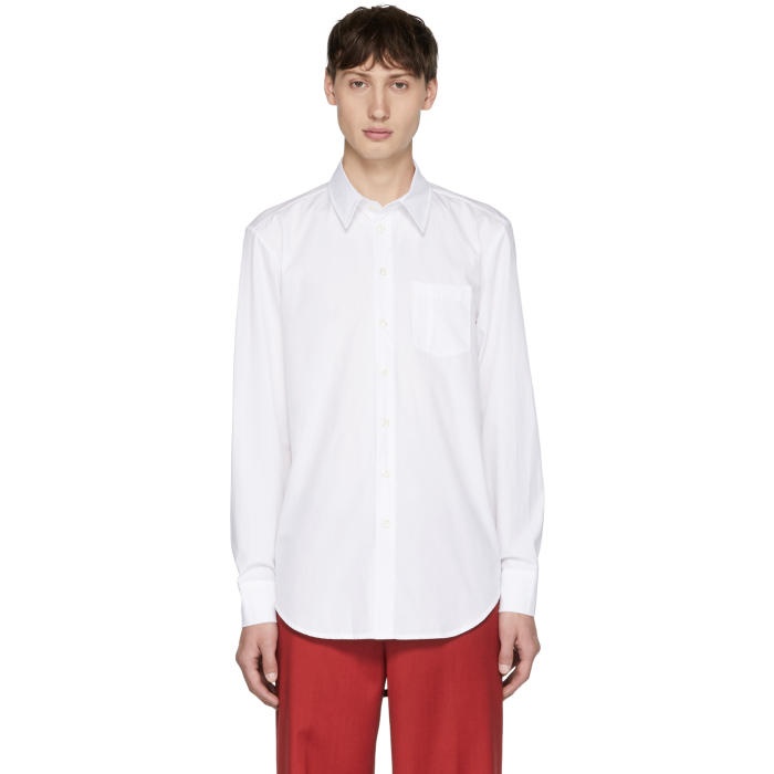 Photo: Yang Li Off-White Asymmetric Back Yoke Shirt 