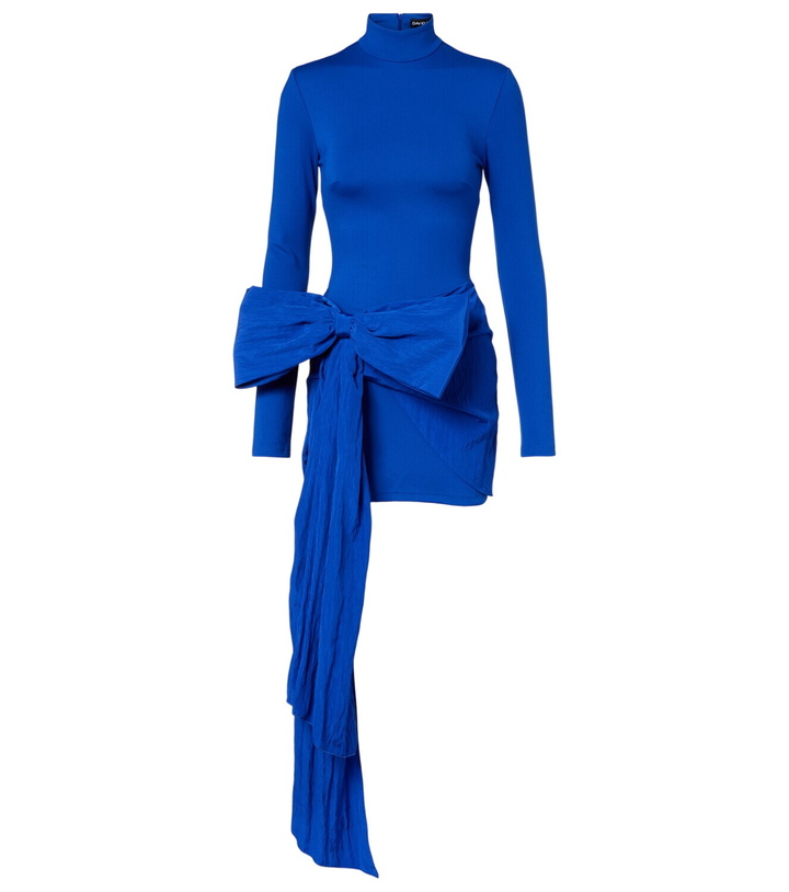 Photo: David Koma Bow-detail jersey minidress