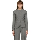 Eftychia Grey Wool Hybrid Blazer