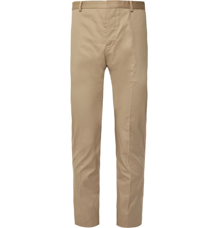 Photo: Berluti - Beige Slim-Fit Stretch-Cotton Gabardine Suit Trousers - Men - Sand