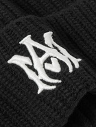 AMIRI - Logo-Embroidered Ribbed Cashmere Beanie