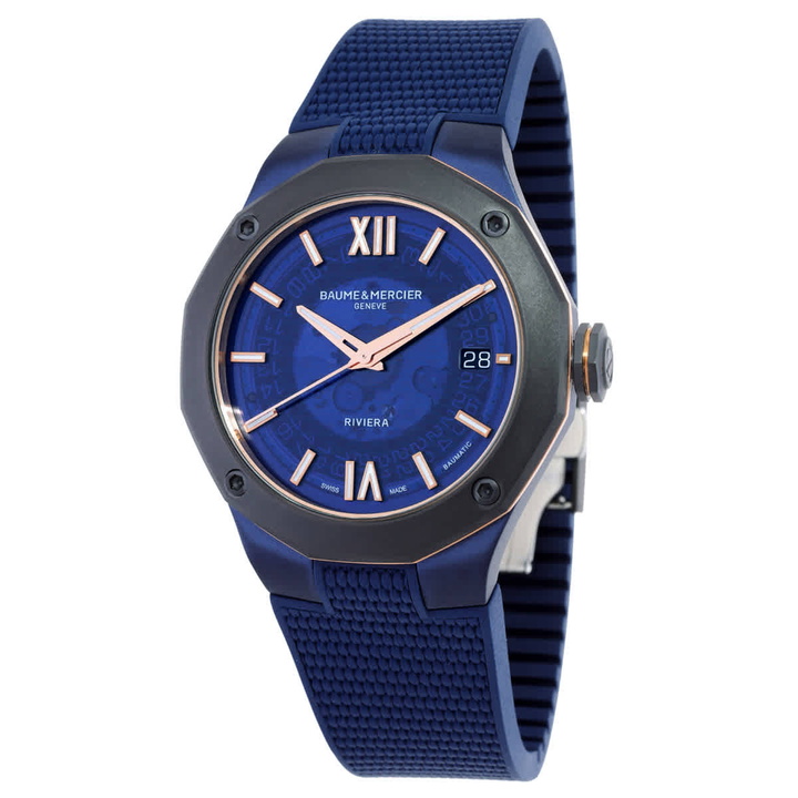 Photo: Baume et Mercier Riviera Automatic Blue Dial Mens Watch M0A10769