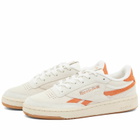 Reebok Men's Club C Revenge Vintage Sneakers in Chalk/Burnt Orange