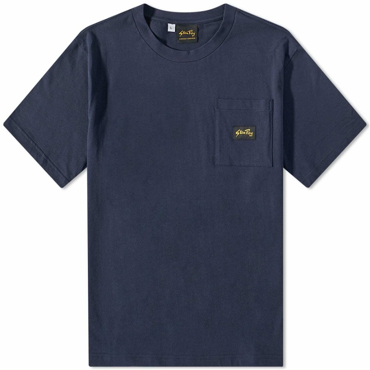 Photo: Stan Ray Men's Patch Pocket T-Shirt in Navy