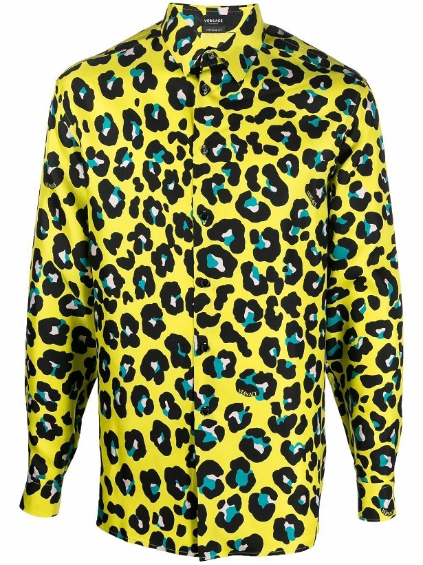 Photo: VERSACE - Leopard Print Silk Shirt
