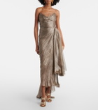 Maria Lucia Hohan Jolie lace-trimmed silk bustier dress