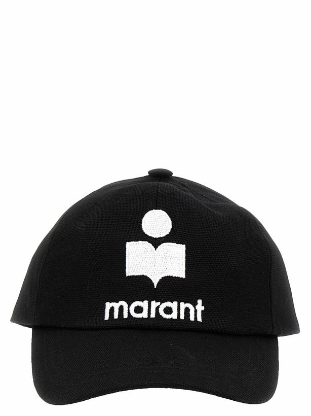 ISABEL MARANT Neutral Tyron Logo-Embroidered Baseball Cap  display picture 1