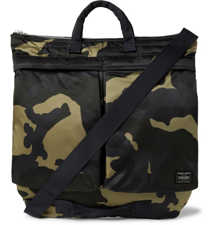 Photo: Porter-Yoshida & Co - Counter Shade Camouflage-Print Nylon Tote Bag - Green