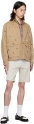 BEAMS PLUS Off-White Relaxed-Fit Shorts
