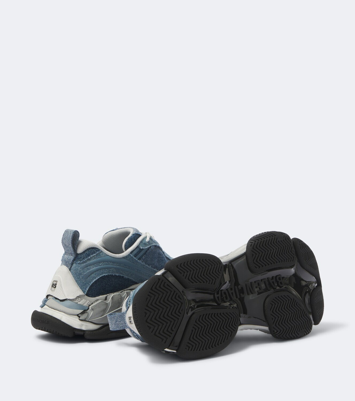 Balenciaga Triple S 2 denim sneakers