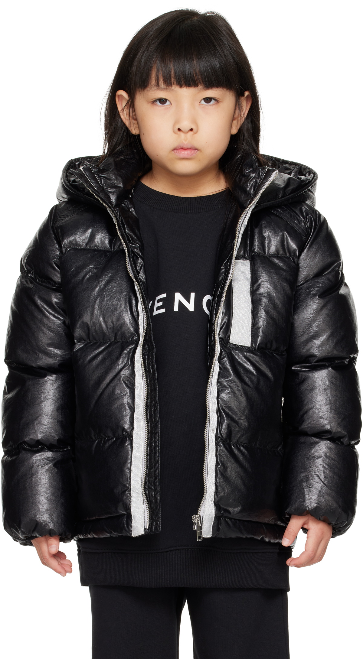 Givenchy Kids Black Puffer Down Jacket Givenchy