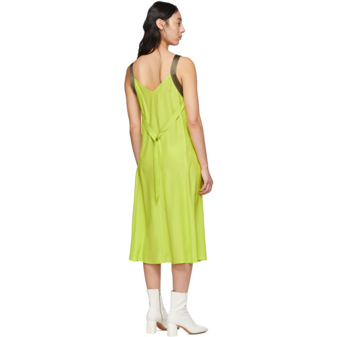 rag and bone Green Silk Colette Slip Dress