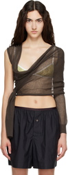 Paloma Wool Brown Samira Wrap Cardigan