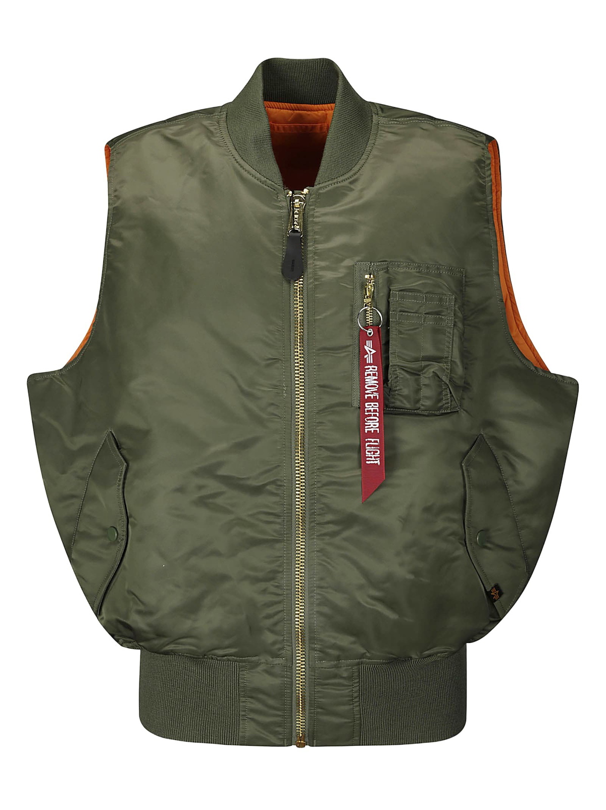 Alpha Industries Ma-1 Vest Vest In Black Nylon Alpha Industries