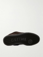 CELINE - Huntington Suede and Mesh Sneakers - Brown