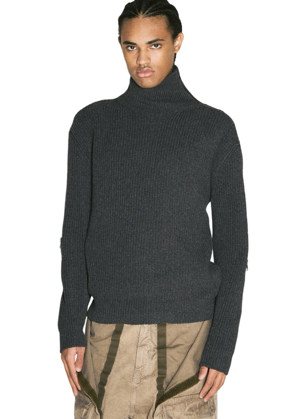 Photo: Y/Project Zip-Insert Knit Sweater