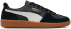 Puma Black Palermo Leather Sneakers