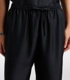 Asceno Aurelia silk wide-leg pants