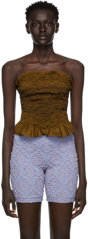 Photo: Gauntlett Cheng SSENSE Exclusive Khaki Elastic Tank Top
