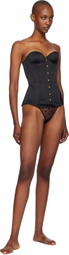 Agent Provocateur Black Mercy Satin Corset
