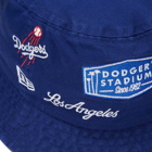 New Era Los Angeles Dodgers Multi Patch Bucket Hat in Blue