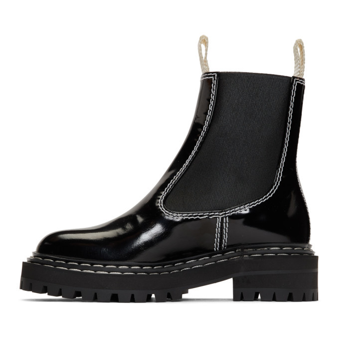 Proenza Schouler Black Lug Sole Chelsea Boots Proenza Schouler