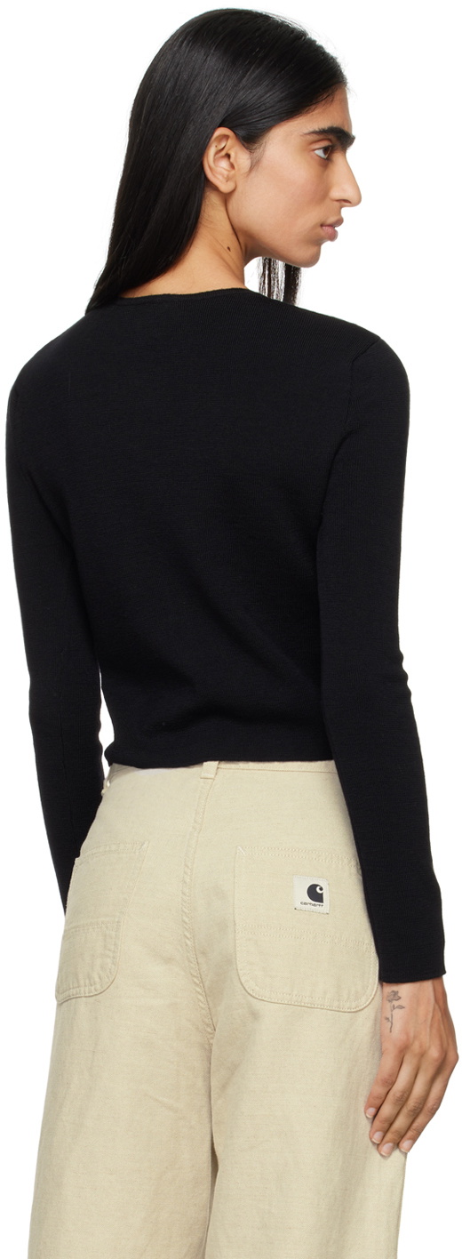 Sky High Farm Workwear Black Cropped Cardigan