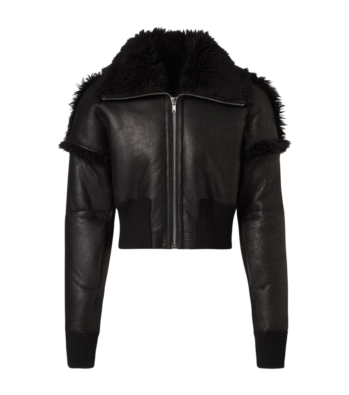 Rick Owens FLIGHT JKT CROPPED ジャケット Rick Owens Flight cropped leather jacket Rick Owens