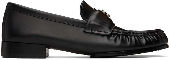 Photo: Givenchy Black 4G Leather Loafers
