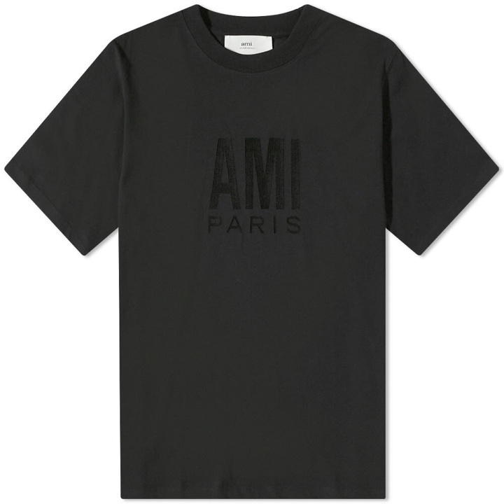 Photo: AMI Men's Paris Oversized T-Shirt in Black