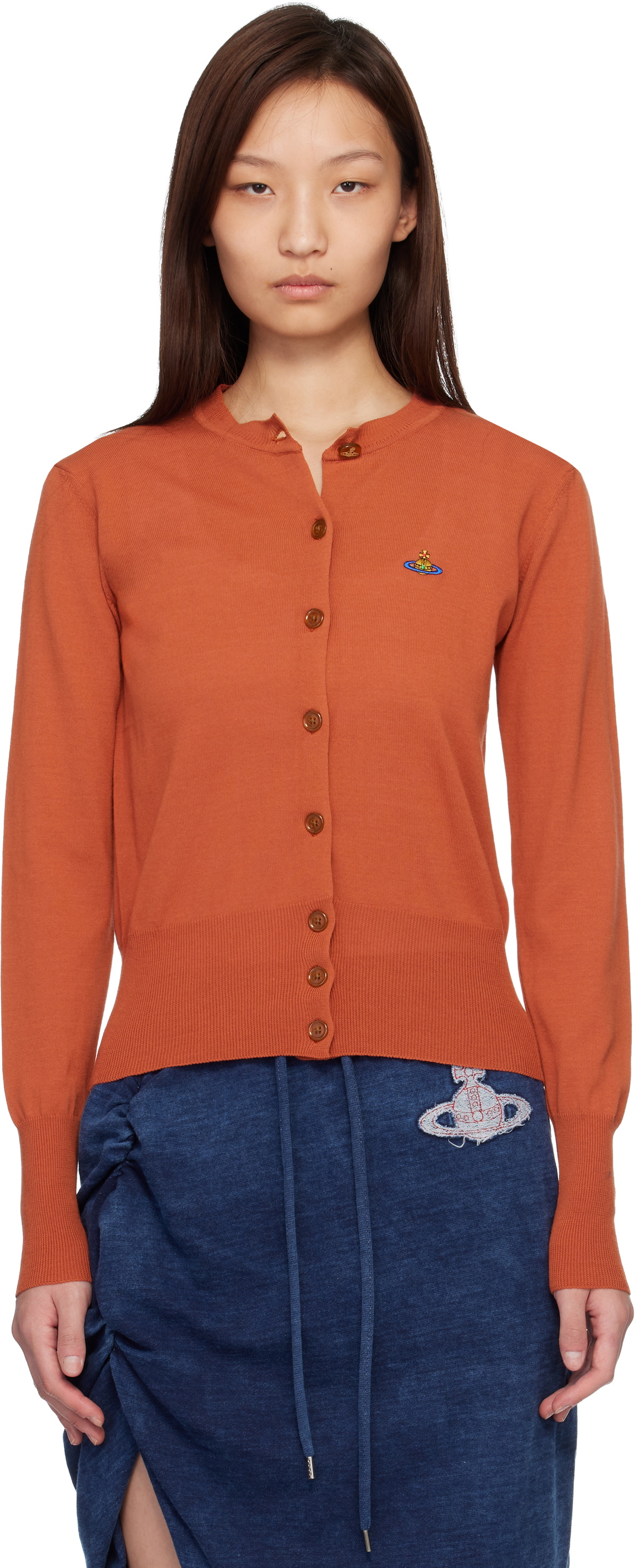 Vivienne Westwood Orange Bea Cardigan
