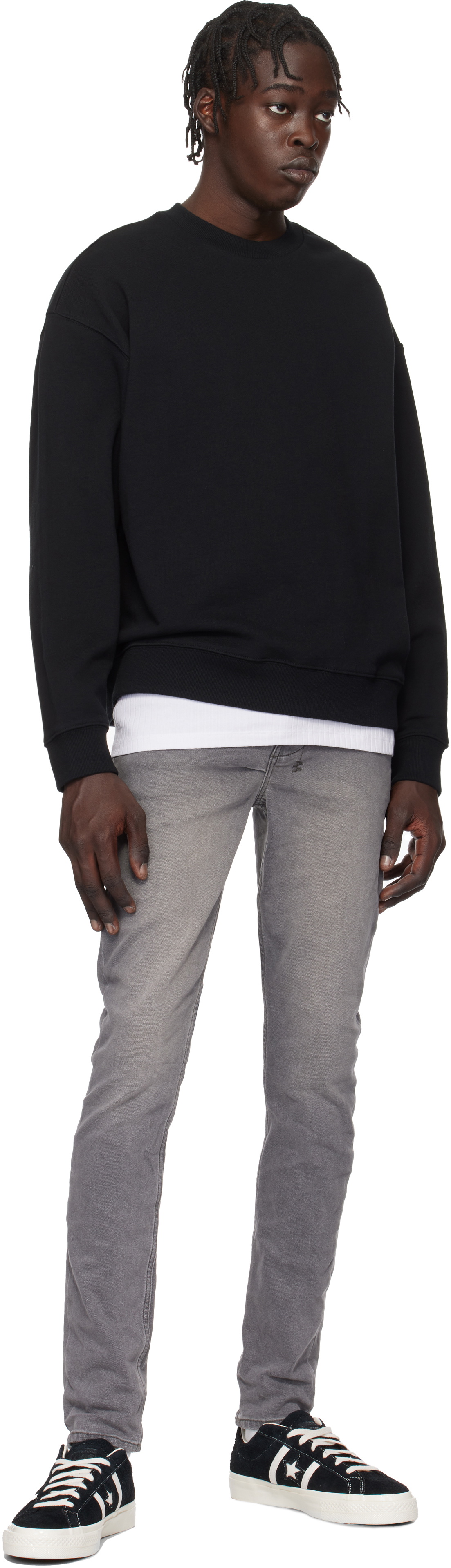 Ksubi Black 4 X 4 Biggie Crew Sweatshirt